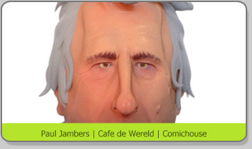 3D Character Karakter Caricature Karikatuur Cafe de Wereld Paul Jambers
