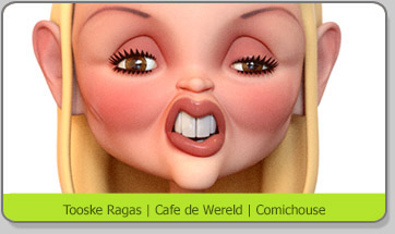 3D Character Karakter Caricature Karikatuur Cafe de Wereld  Tooske Ragas