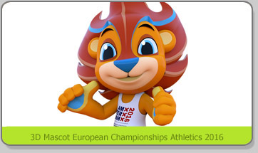 3D Mascot EU Athletics
