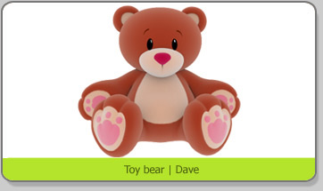 3D Character Mascot Toy Bear