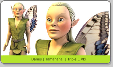 3D Character Karakter Tamanana Darius Triple E VFX