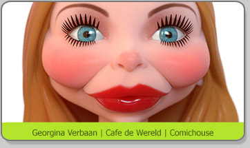 3D Character Karakter Caricature Karikatuur Cafe de Wereld Georgina Verbaan
