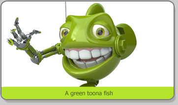3D Character Karakter Mascot Toonafish