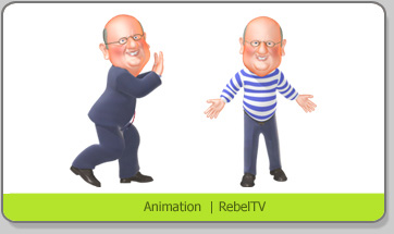 3D Character Karakter Caricature Karikatuur RebelTV