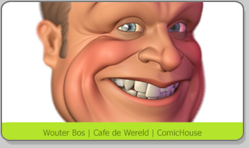 3D Character Karakter Caricature Karikatuur Cafe de Wereld Wouter Bos
