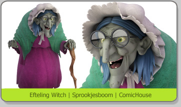 3D Character Karakter Eftteling Sprookjesboom Witch Heks