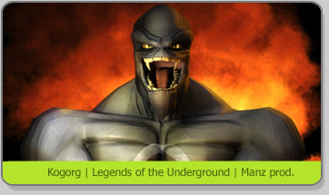 3D Character Karakter Legends of the Underground Kogorg