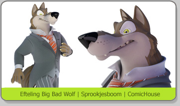 3D Character Karakter Eftteling Sprookjesboom Grote Boze Wolf Big Bad Wolf